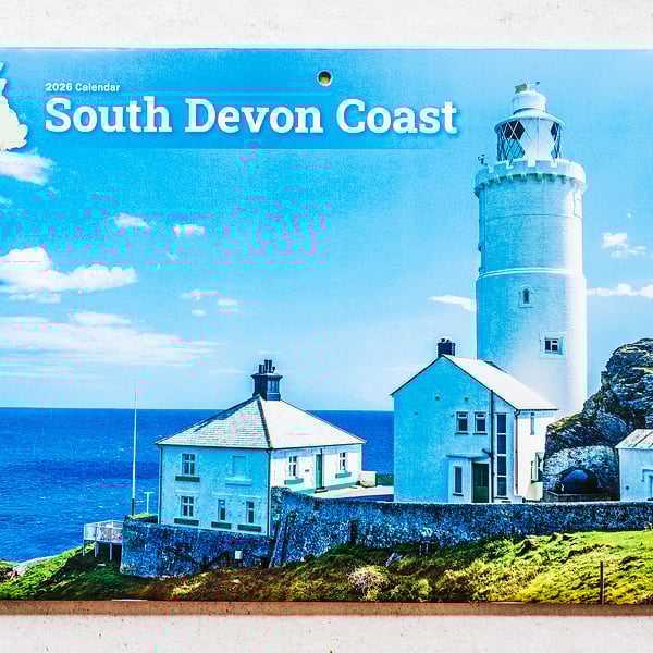 2026 A4 Wall Calendar South Devon Coast coastal landscapes UK sea views 