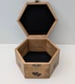 Wooden box with pyrography hearts for keepsakes, jewellery or trinkets  - Image 6