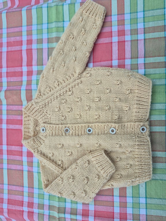 Hand Knitted Baby Cardigan