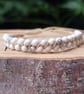 White Howlite Macrame Bracelet, Gemstone beaded bracelet  - Image 3