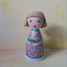 Grayson Perry Claire wooden peg doll