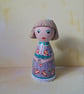Grayson Perry Claire wooden peg doll