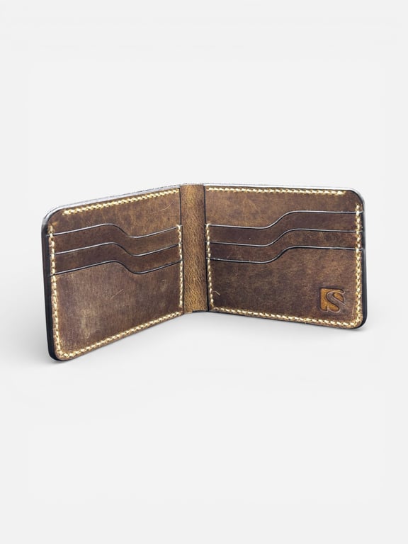 Handmade Full Grain Leather Bifold Wallet