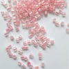 Baby pink Hexagon beads, size 11.