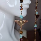 Glasses chain - Luna Moth Gemstone Glasses Accessory