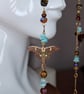 Glasses chain - Luna Moth Gemstone Glasses Accessory