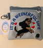 Its a Weinerful Life -  Embroidered Poo bag dispenser. 