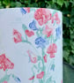 Pink Blue Cottage Sweetpeas a Laura Ashley 80s Vintage Fabric Lampshade option  - Image 2