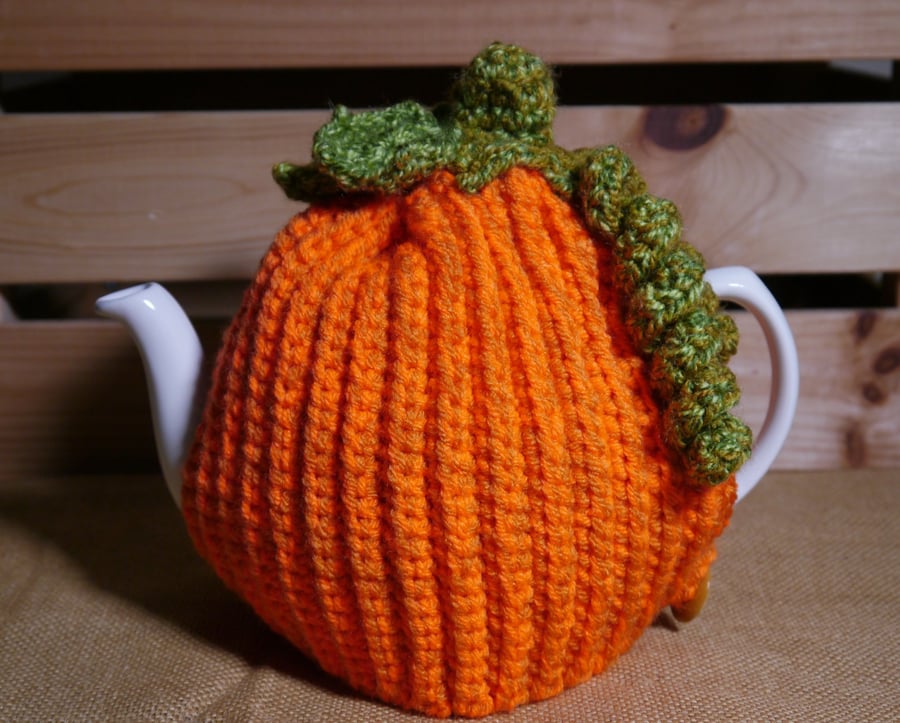 Crochet Pumpkin Tea Cosy 