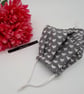 Face mask,  small, adjustable,  3 layer, nose wire,washable in grey boats - Image 4
