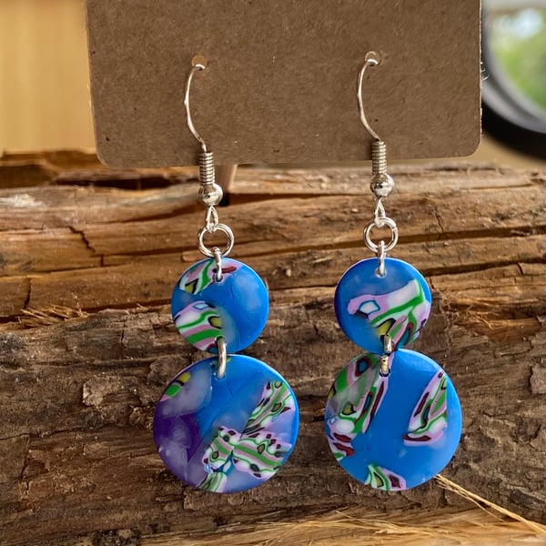 Hand made drop earrings.
