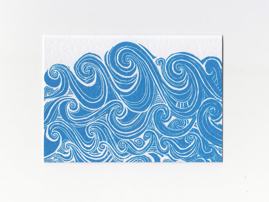 Sea Print Greeting Card 
