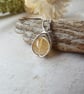 sterling silver citrine pendant, November birthstone necklace