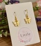 Yellow Butterfly Dangle Earrings, Acrylic Butterfly Charms, Handmade Jewellery  - Image 5