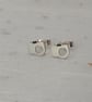 Recycled Sterling Silver Camera Studs Earrings – Gift For A Photographer  - Image 2
