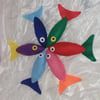 Catnip fish felt cat toy