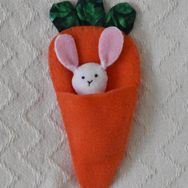 Tiny Rabbit (with Carrot Sleeping Bag)