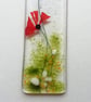 Hand Cut Glass Poppy Suncatcher: Floral Window Hanger - Image 4