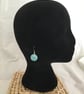 Round Mint Drop Earrings - Image 2