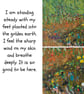 Textured painting - landscape - nature study - acrylics - letterbox gift - Image 2