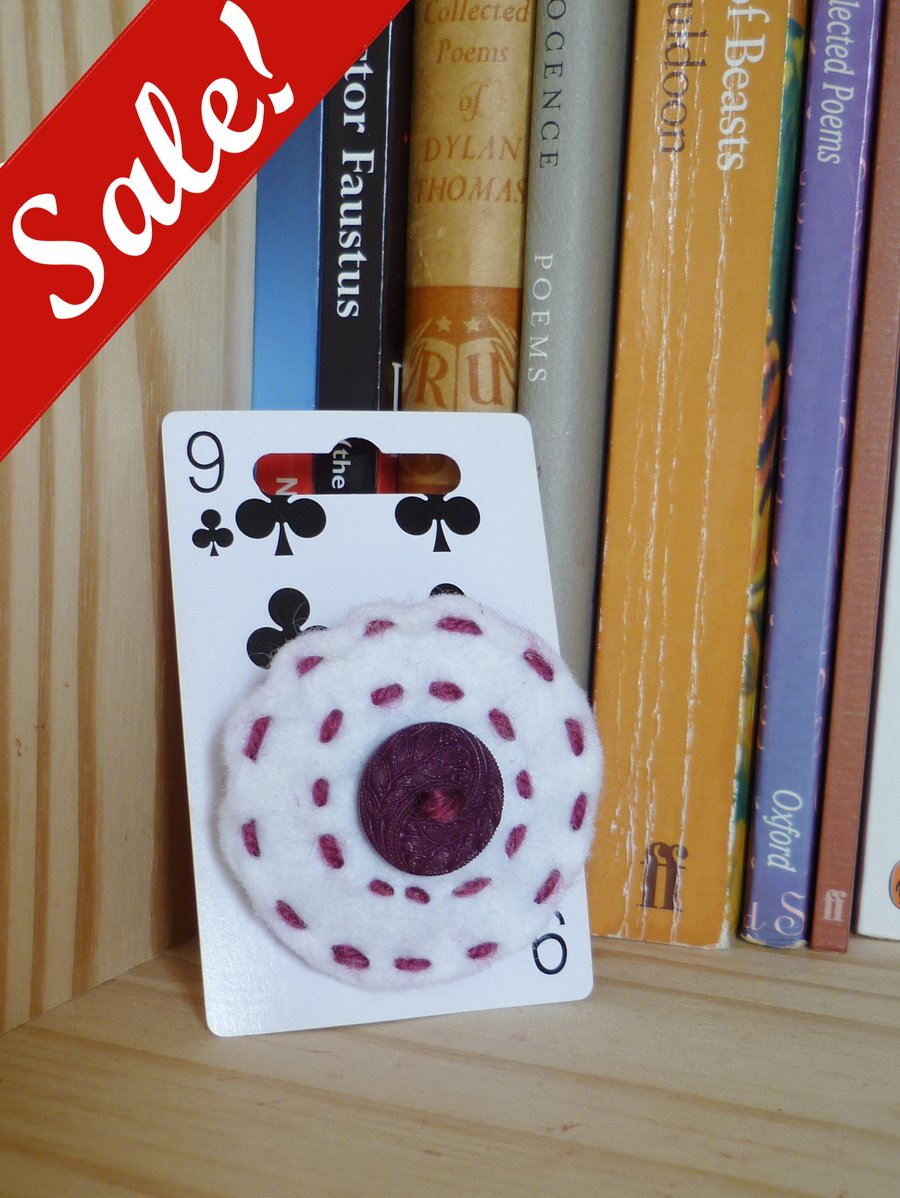 Sale - 50% off! - Button Brooch