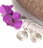 Sterling Silver Spiral Earrings - Image 2