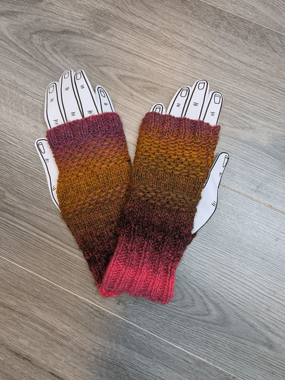 Fingerless Gloves -  Wrist Warmers - Hand knitted Ladies Gloves