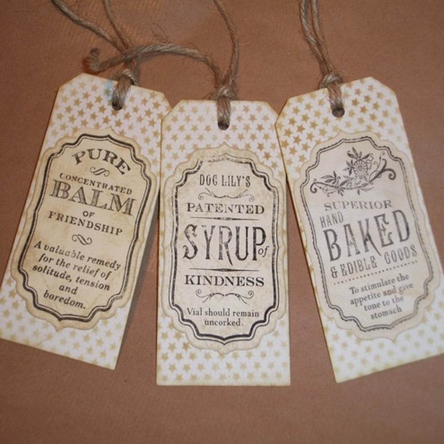 Vintage Label Gift Tags