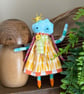 Sunny Cloud Miniature Spun Cotton Art Doll