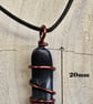 Copper Wire Wrapped Sea River Stone Pendant Necklaces - Image 10