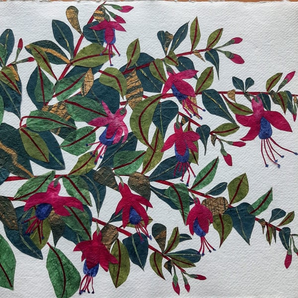 Perfectly Imperfect Fuchsias Sample Print