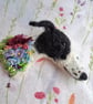 Needle Felted Greyhound Brooch - Image 5