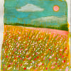 Meadows, original acrylic painting 