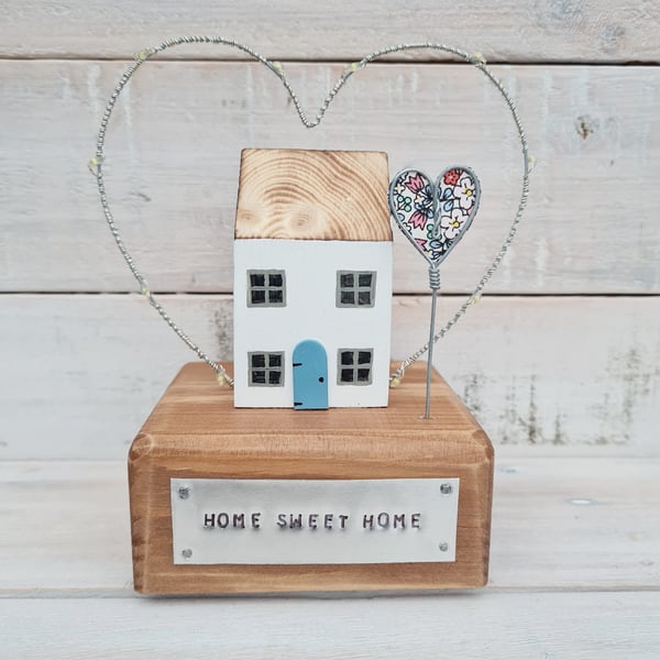 Wooden House with Lights