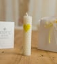 White Beeswax Baby Blessing Candle Gift Set, Honeyheart Party Favour - Image 4