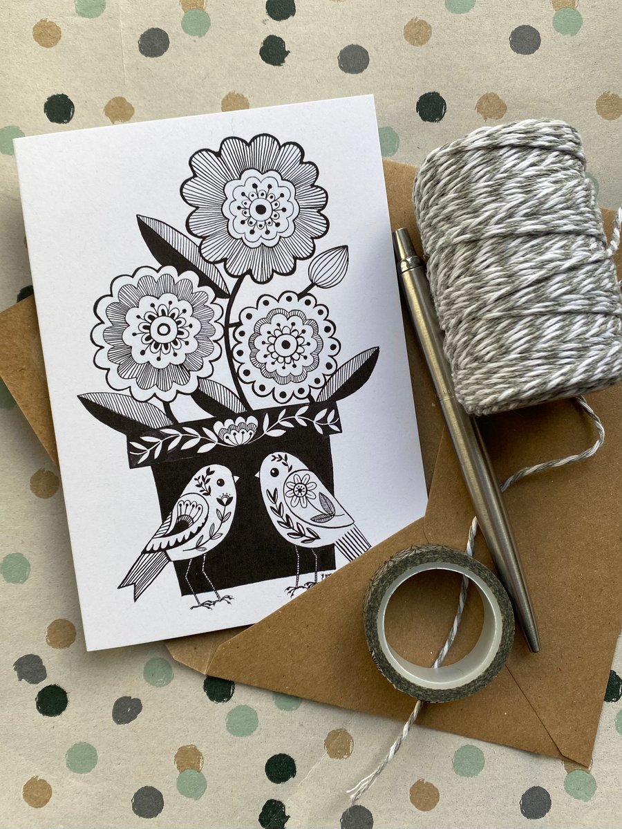 Flowerpot card