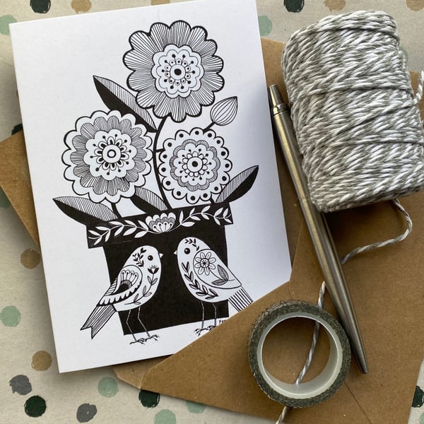 Flowerpot card