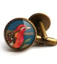 Crimson Bird Cufflinks (TB01) - Image 2