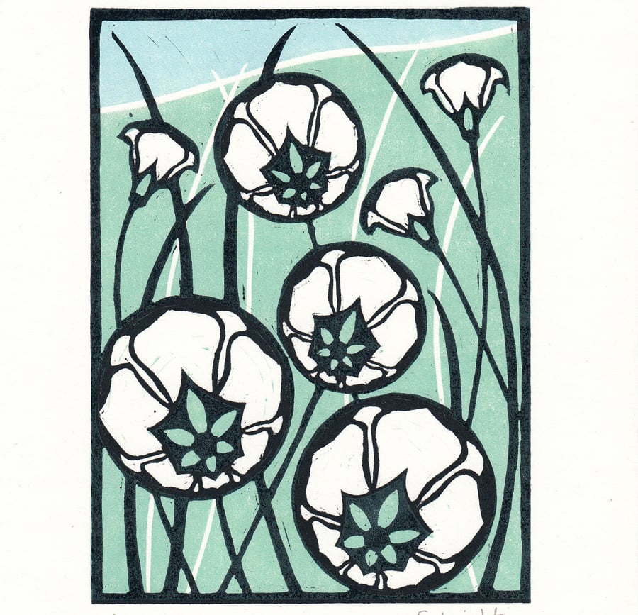 Flower Lino Print