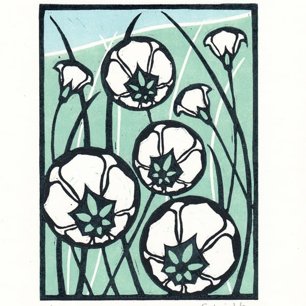 Flower Lino Print