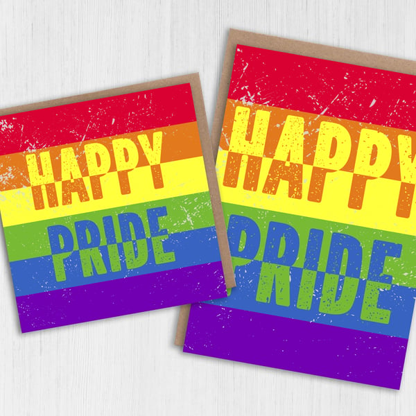 LGBTQ card: Happy Pride