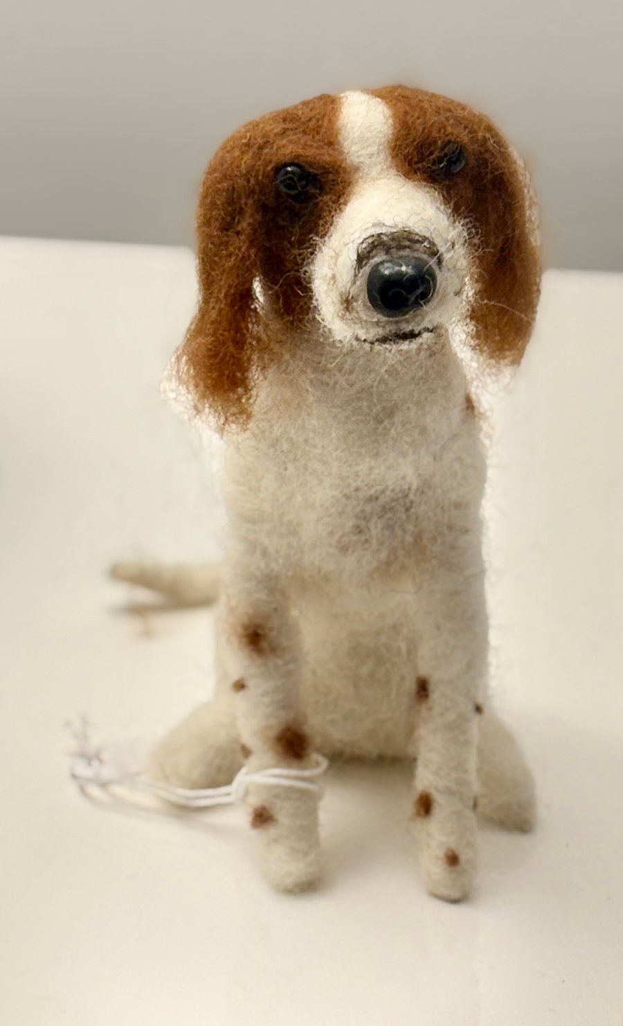 Needle felted English Springer Spaniel dog