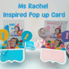 Personalised Ms Rachel  Pop Up Card Box, Personalised Ms Rachel Centrepiece (ANY