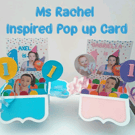 Personalised Ms Rachel  Pop Up Card Box, Personalised Ms Rachel Centrepiece (ANY