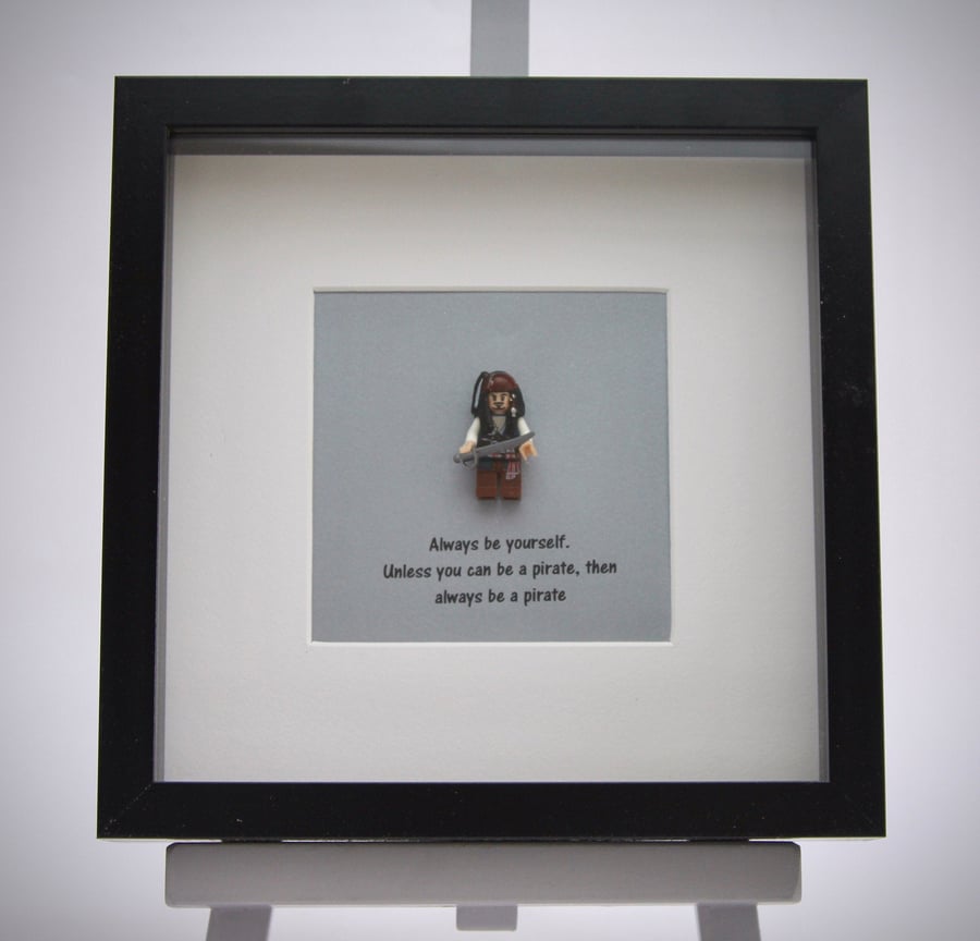 Always be yourself pirate mini Figure frame