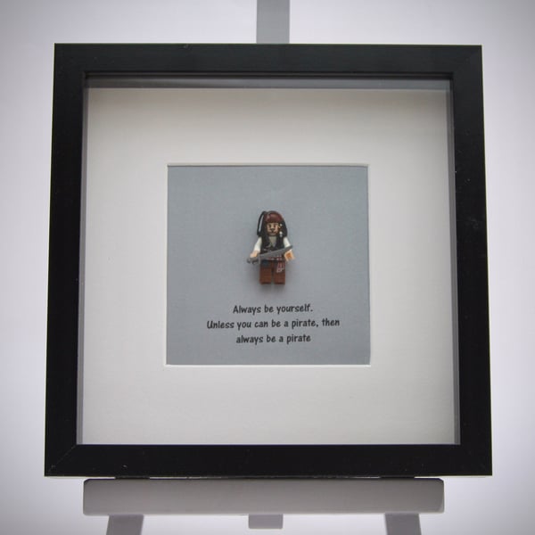 Always be yourself pirate mini Figure frame