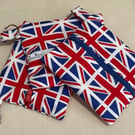 British flag zippered key coin purse