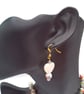 Ceramic Bead and Crystal Necklace with a Double Sided Heart Pendant and Earrings - Image 8