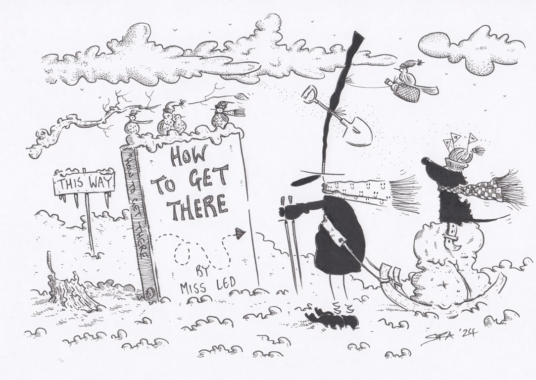 'The Guidebook' an A4 sized original artwork