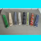 Handmade fabric keyring, fabric key holder, wristlet keyring